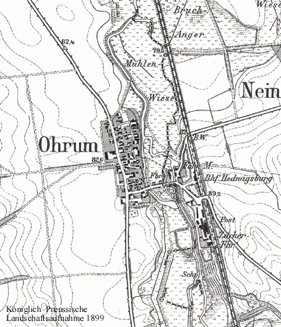 Historische Karte von 1899