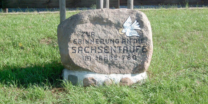 Gedenkstein Sachsentaufe